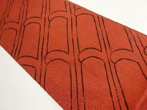 抽象瓦模様織出し袋帯